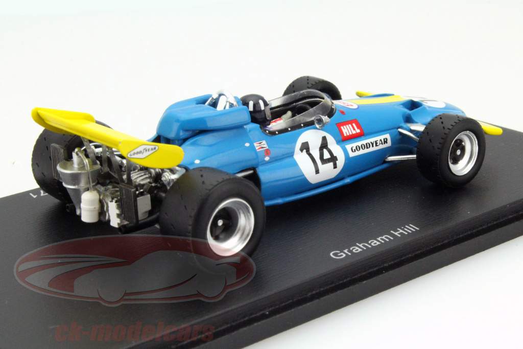 Graham Hill Brabham BT33 #14 Sudáfrica GP fórmula 1 1971 1:43 Spark