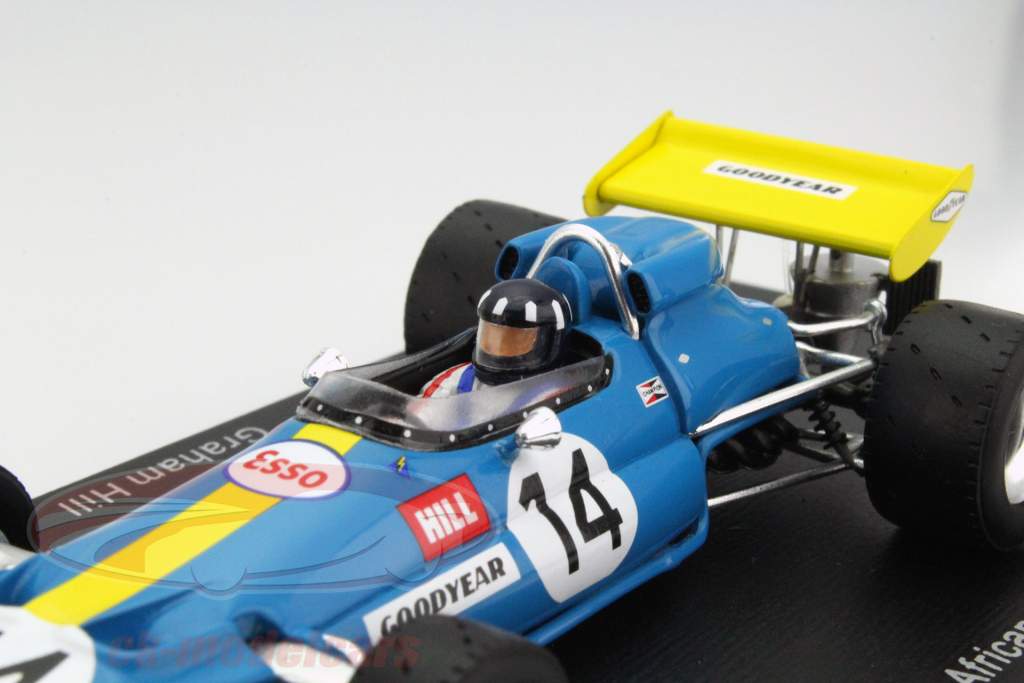Graham Hill Brabham BT33 #14 Afrique du Sud GP formule 1 1971 1:43 Spark