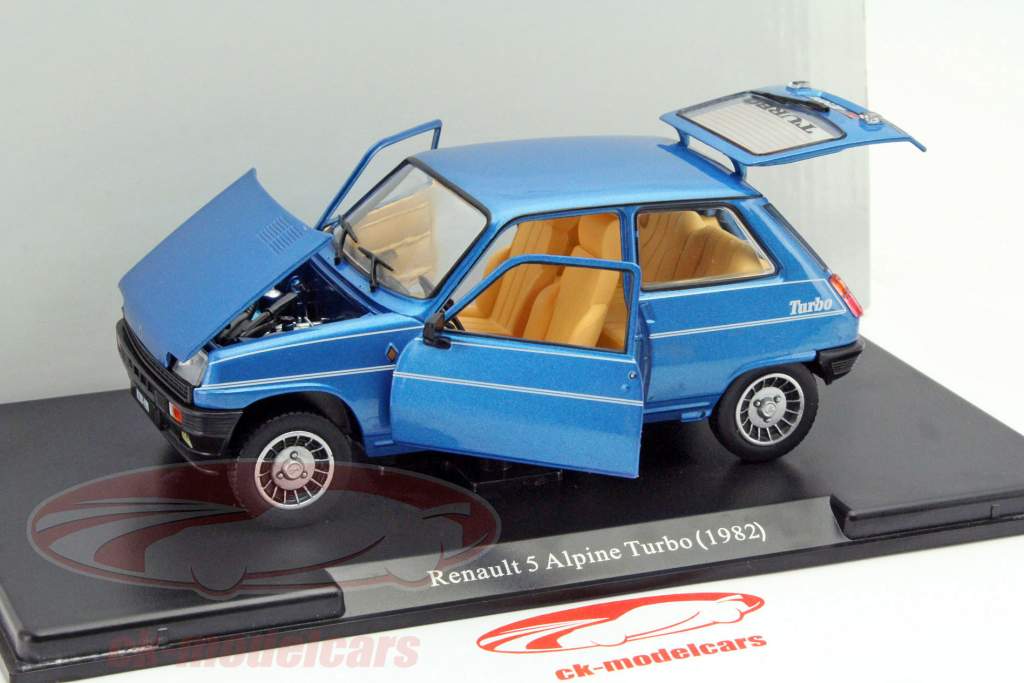 Renault R5 Alpine Turbo Год 1982 синий 1:24 Leo Models