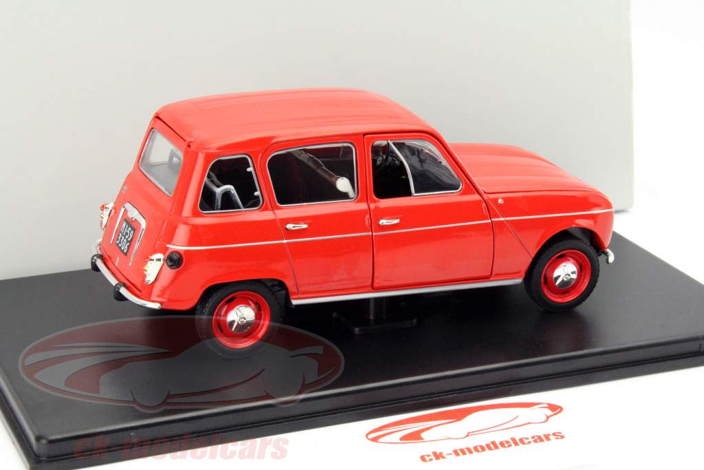 Renault 4L Ano 1962 vermelho 1:24 Leo Models