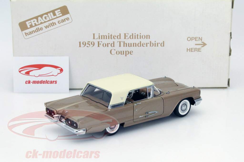 Ford Thunderbird Coupe Anno 1959 bronzo 1:24 Danbury Mint