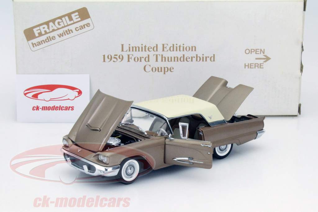 Ford Thunderbird Coupe Anno 1959 bronzo 1:24 Danbury Mint
