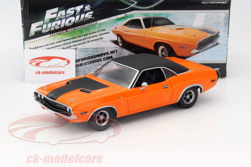 Darden's Dodge Challenger R/T Fast and Furious 2001 orange 1:18 Greenlight