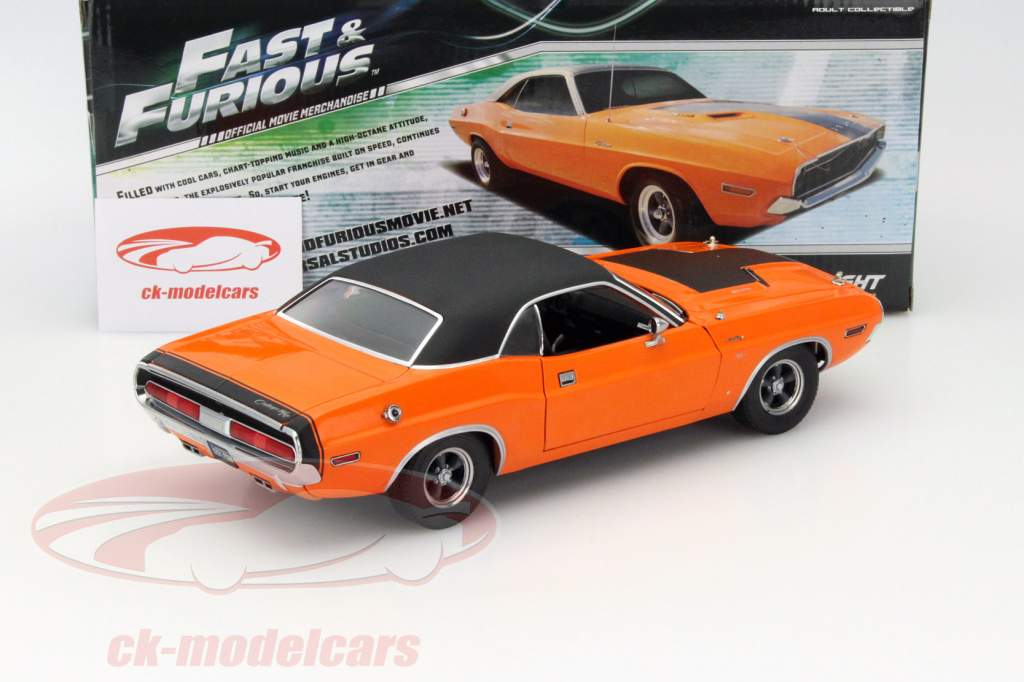 Darden's Dodge Challenger R/T Fast and Furious 2001 orange 1:18 Greenlight