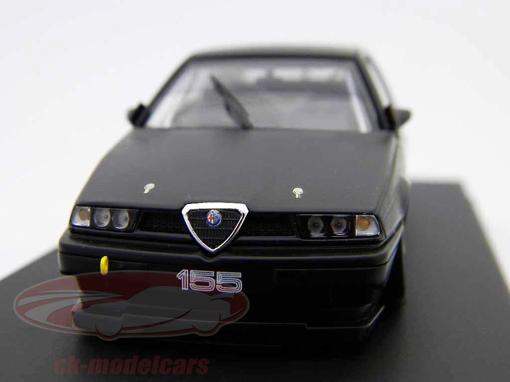 Alfa Romeo 155TS Silverstone Plain Krop Version Matt Black 1:43 HPI
