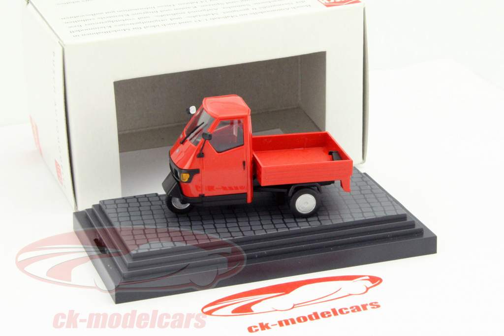 比亚乔 Ape 50 箱卡车 红色 1:43 德国普旭 Busch