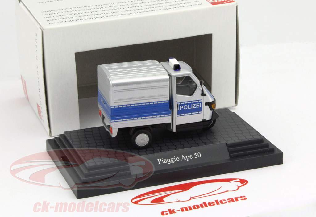 Piaggio Ape 50 Polizei 1:43 Busch