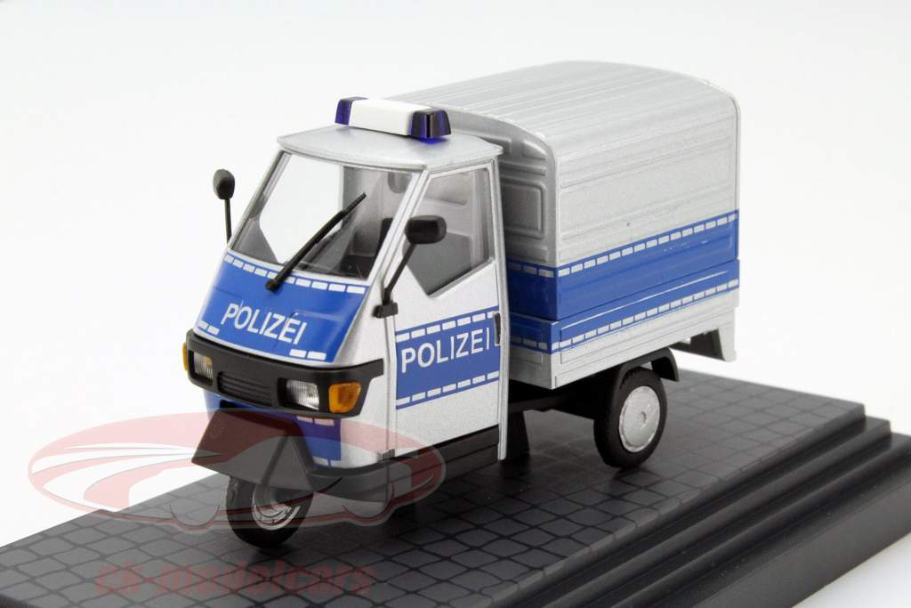 比亚乔 Ape 50 警方箱卡车1:43 德国普旭 Busch