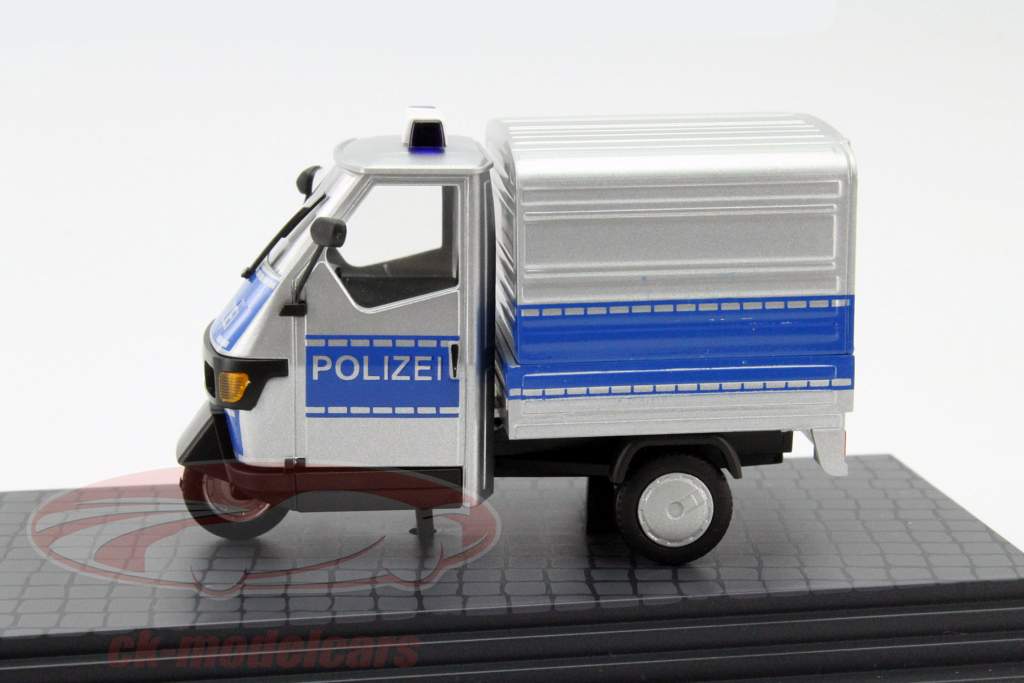 比亚乔 Ape 50 警方箱卡车1:43 德国普旭 Busch