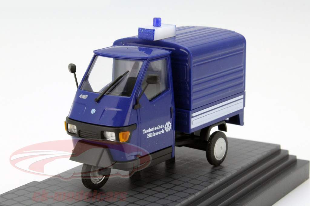 比亚乔 Ape 50 THW 箱卡车 1:43 德国普旭 Busch
