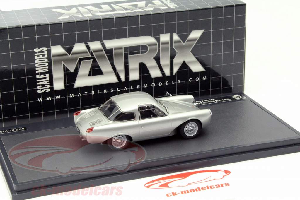 Glöckler Porsche 356 Special Coupe Год 1954 столовое серебро 1:43 Matrix