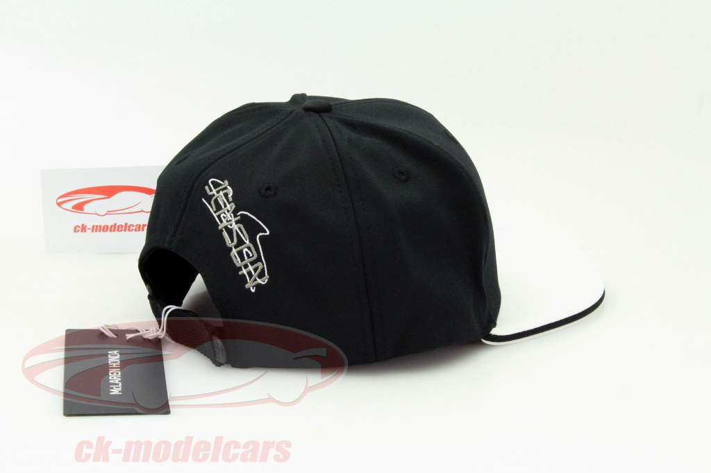 Jenson Button Водитель Крышка Формула 1 2015 Плоский Пик Крышка черный / белый