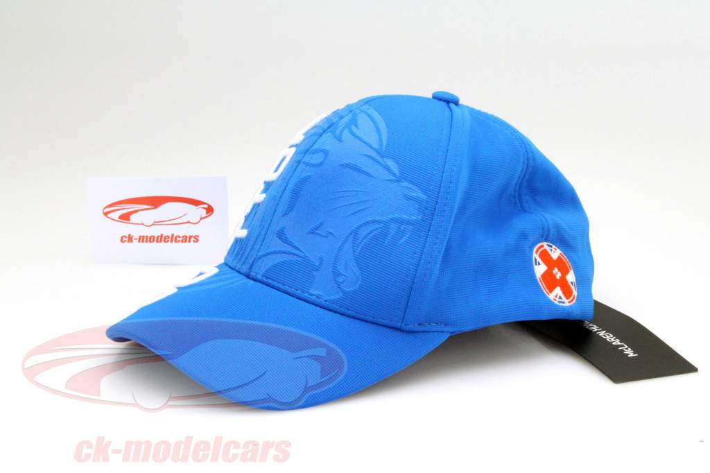 Jenson Button ドライバー キャップ フォーミュラ 1 2015 曲線状の 山 キャップ ライトブルー / ホワイト