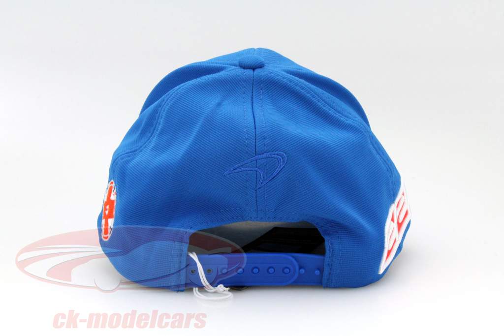 Jenson Button Driver Cap Formel 1 2015 Curved Peak Cap hellblau / weiß