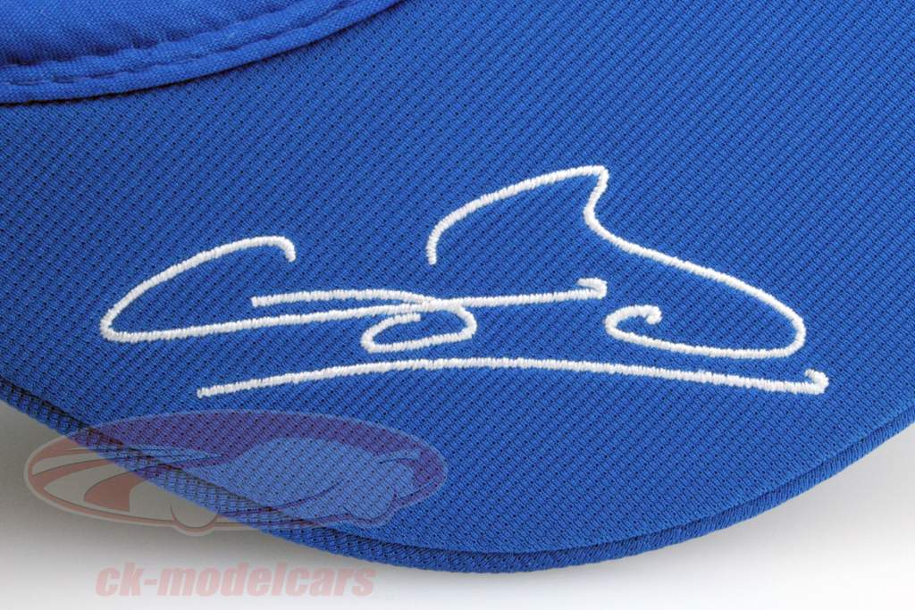 Jenson Button Chauffeur Capuchon Formule 1 2015 Curved Pic Capuchon bleu clair / blanc