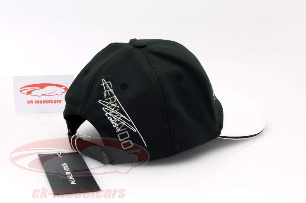 Fernando Alonso Driver Cap Formel 1 2015 Curved Peak Cap schwarz / weiß