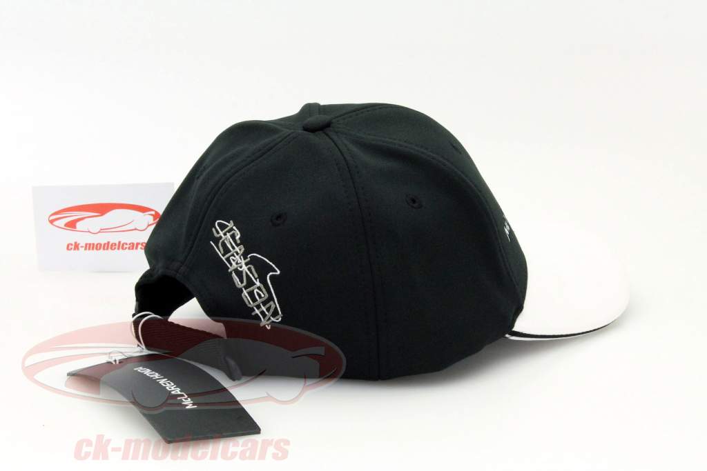 Jenson Button Driver Cap formula 1 2015 Curved Peak Cap black / white