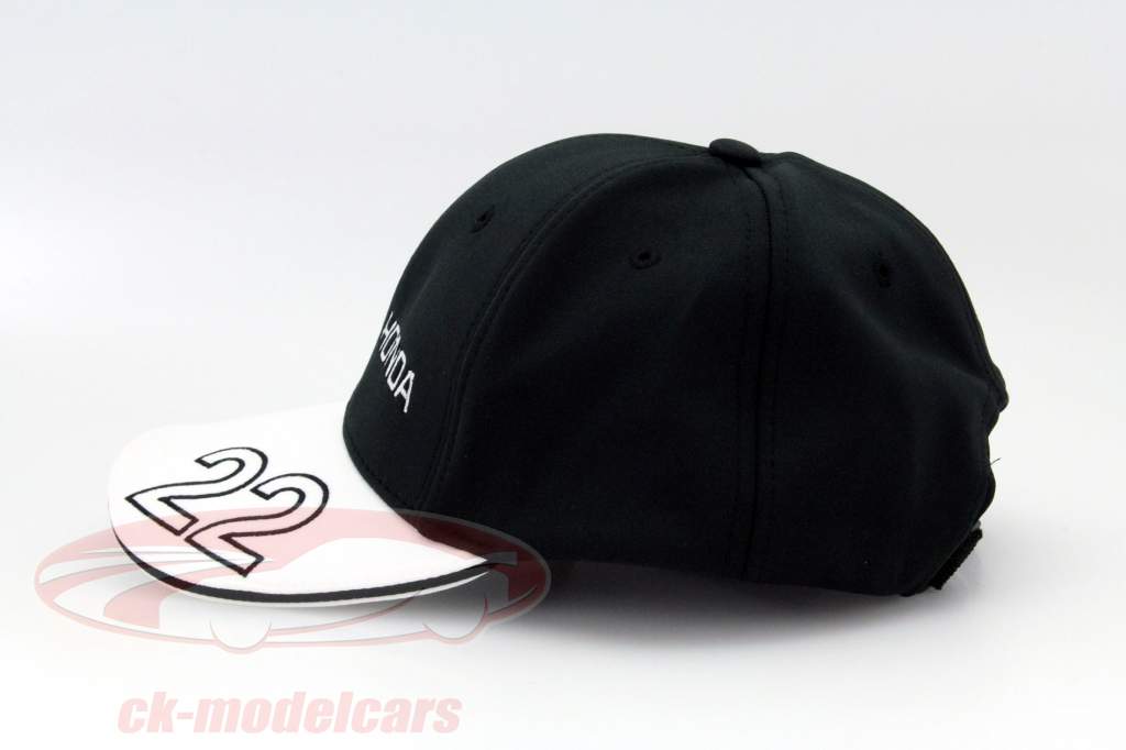 Jenson Button Driver Cap Formel 1 2015 Curved Peak Cap schwarz / weiß