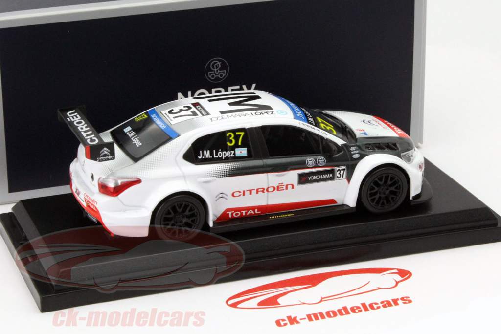 雪铁龙C-爱丽舍 WTCC #37世界房车锦标赛2015 车手: 洛佩兹 1:43 诺威尔 Norev