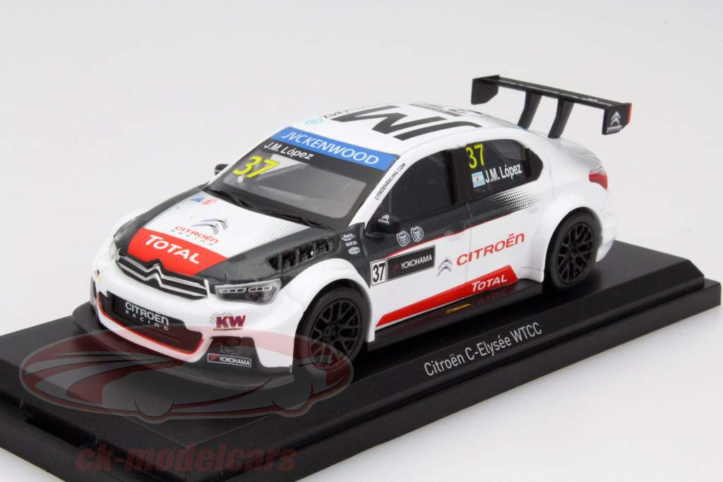 雪铁龙C-爱丽舍 WTCC #37世界房车锦标赛2015 车手: 洛佩兹 1:43 诺威尔 Norev