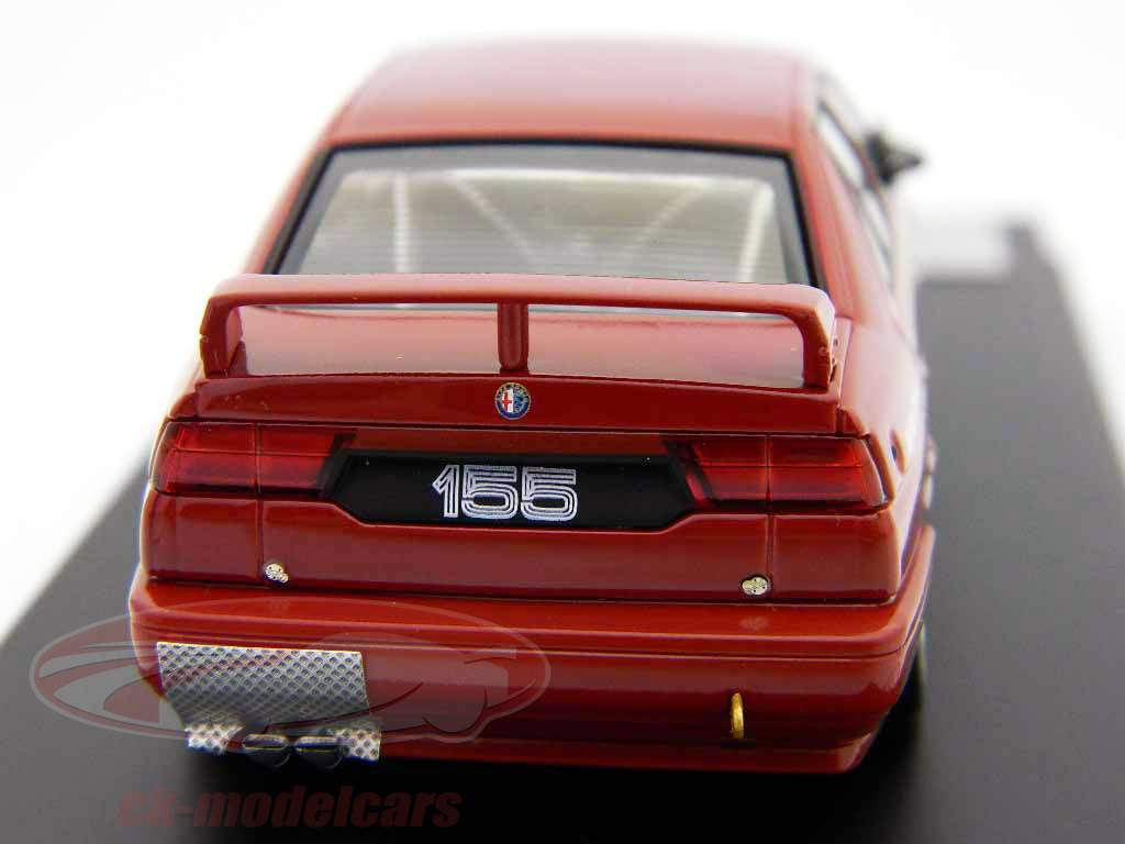 Alfa Romeo 155TS Silverstone Plain Body Version Rood / rood 1:43 HPI