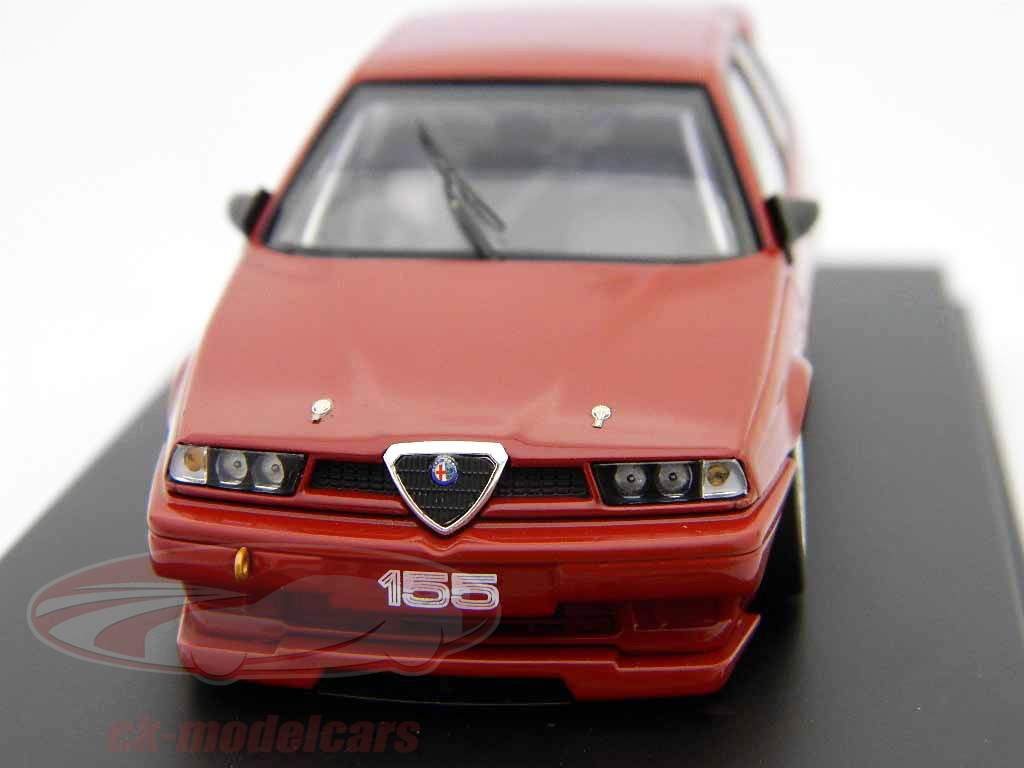 Alfa Romeo 155TS Silverstone Plain Krop Version Rød / rød 1:43 HPI