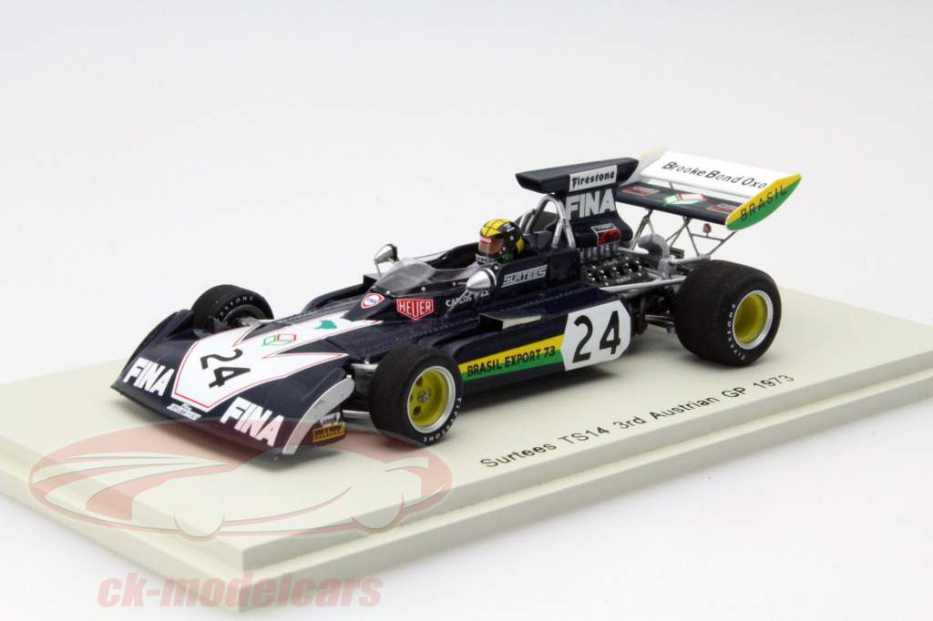 Carlos Pace Surtees TS14A #24 3 ° Austria GP Formula 1 1973 1:43 Spark