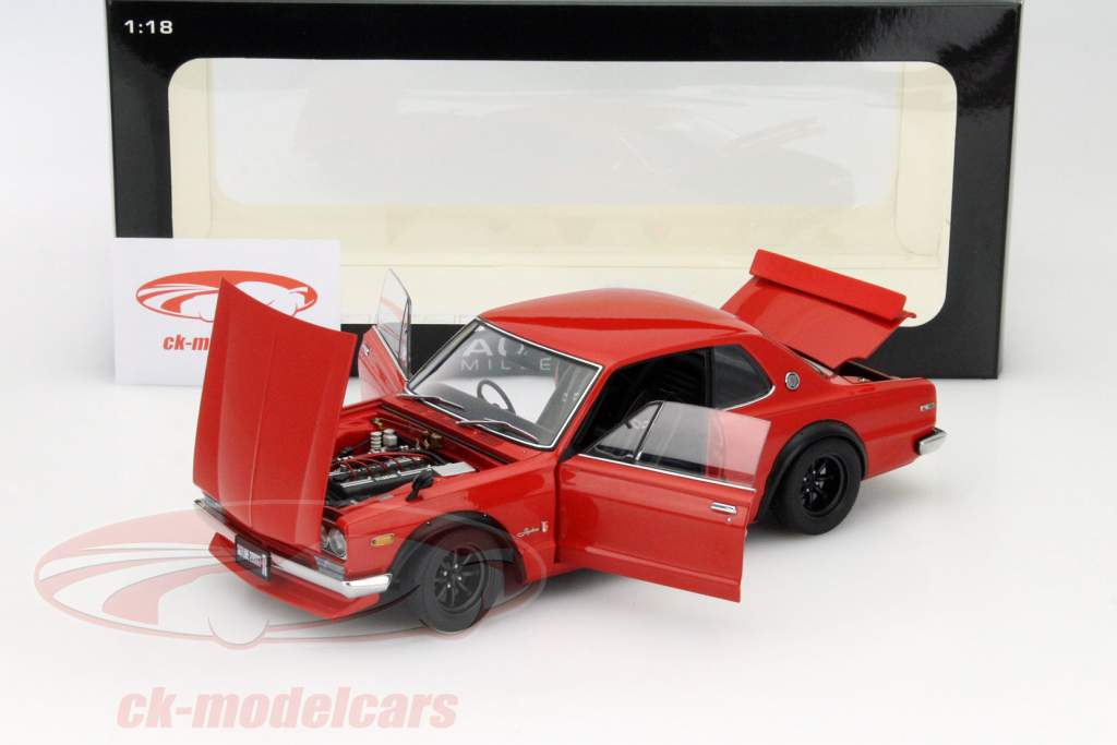 Nissan Skyline GT-R (KPGC10) Tuned Version rosso 1:18 AUTOart