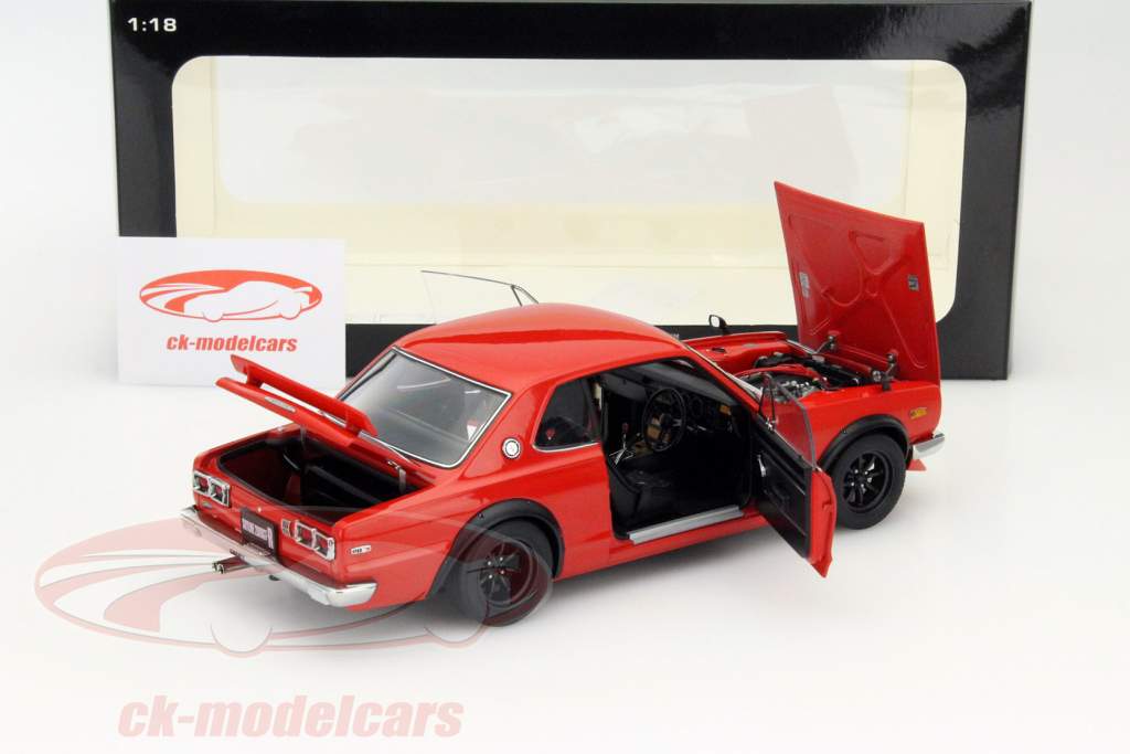 Nissan Skyline GT-R (KPGC10) Tuned Version rosso 1:18 AUTOart