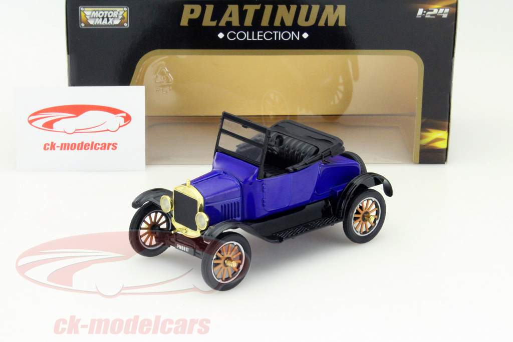 Ford Model T Runaboult År 1925 blå 1:24 MotorMax