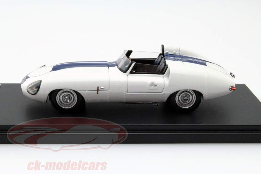 Jaguar D-Type 2A Année 1960 blanc / bleu 1:43 Contact Models