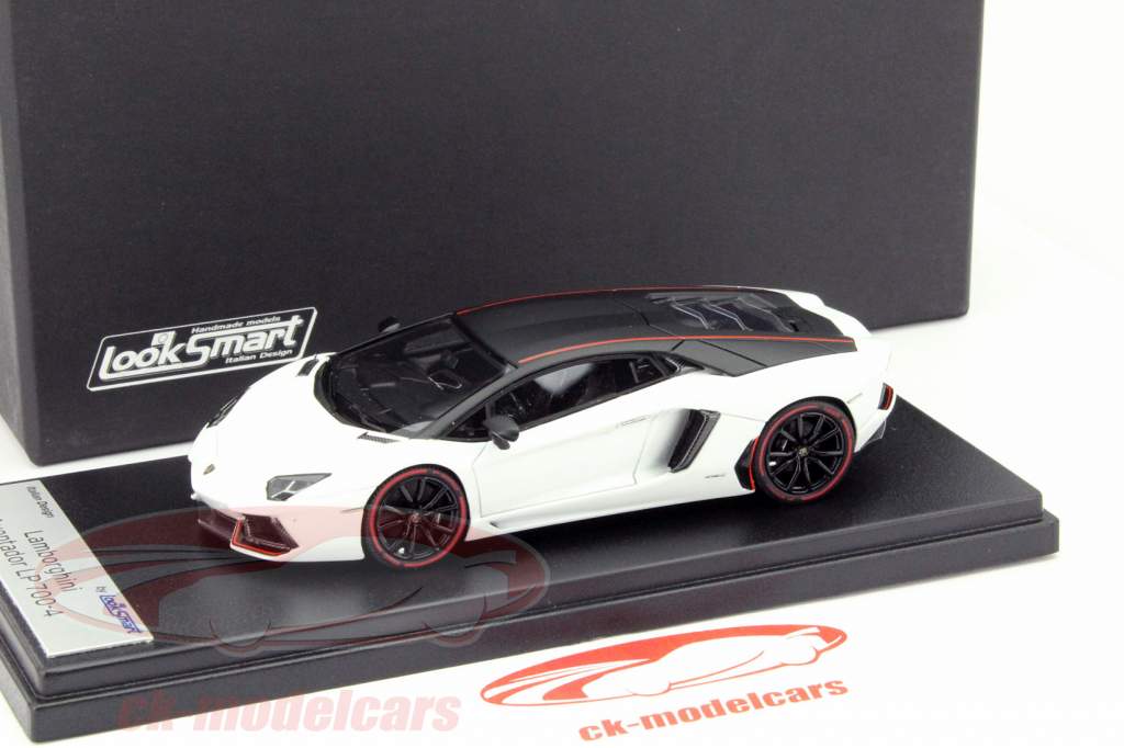 Lamborghini Aventador LP700-4 Pirelli Edition white / black 1:43 LookSmart