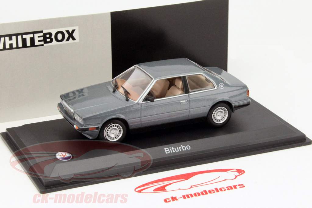 Maserati Biturbo グレー メタリック 1:43 WhiteBox