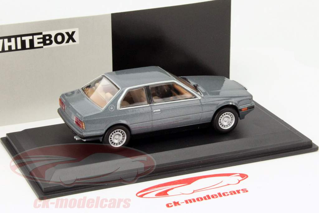 玛莎拉蒂 双涡轮增压(Biturbo) 灰金属色 1:43 WhiteBox