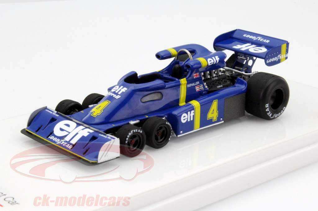 车手:德帕耶~泰瑞尔 P34 #4 测试车 西班牙一级方程式大奖赛1976年 1:43 TrueScale