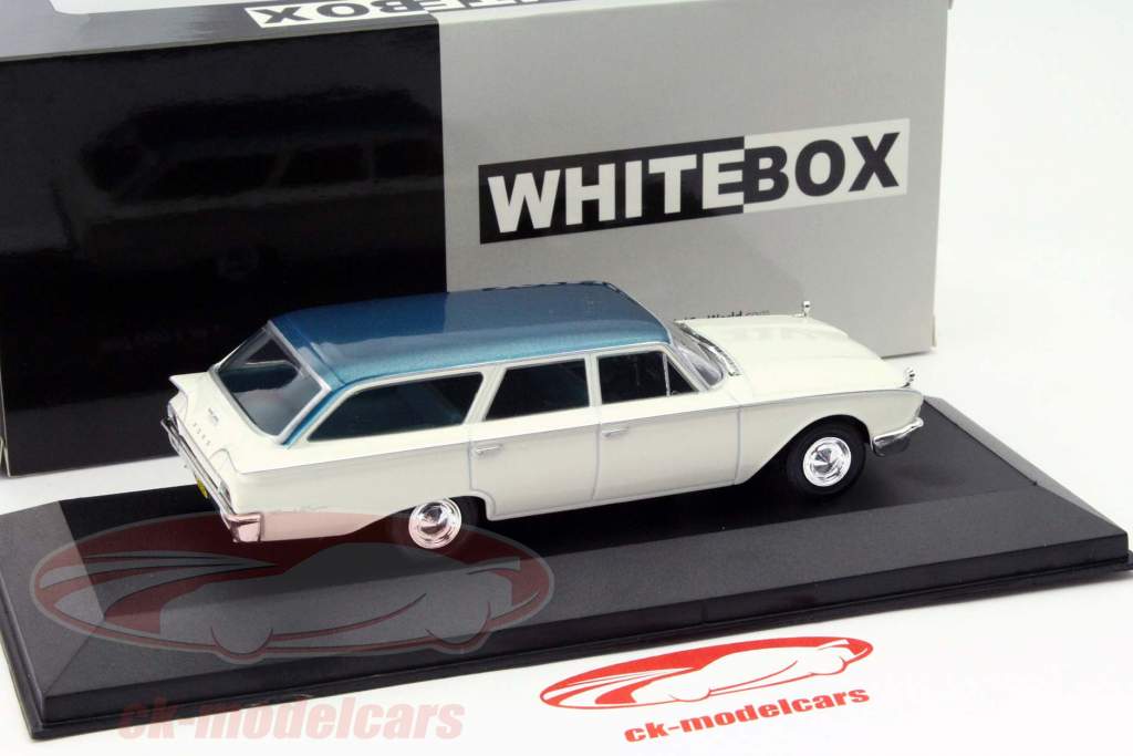 Ford Ranch Wagon Год 1960 белый / бирюзовый 1:43 WhiteBox