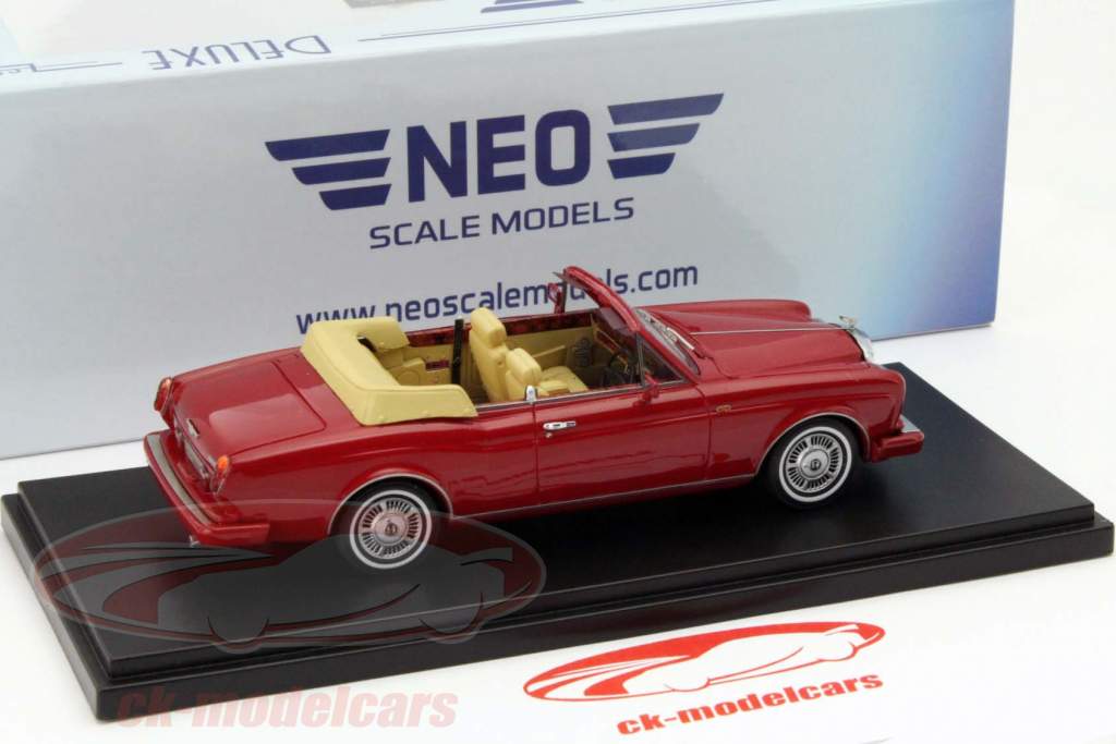 Bentley Continental DHC År 1985 rød 1:43 Neo