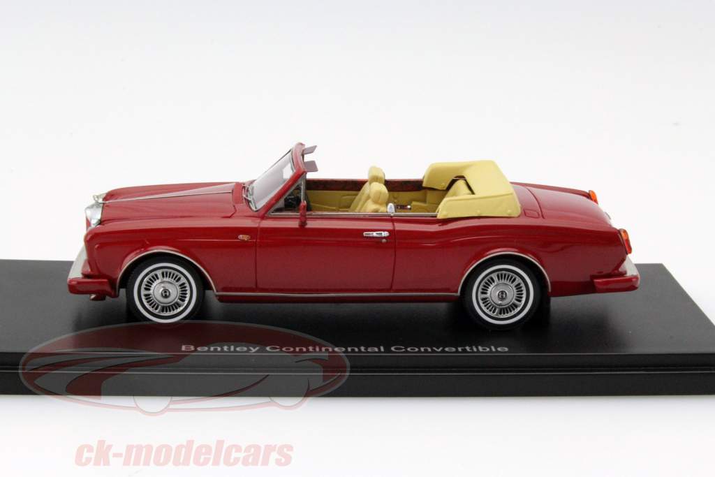 Bentley Continental DHC Anno 1985 rosso 1:43 Neo