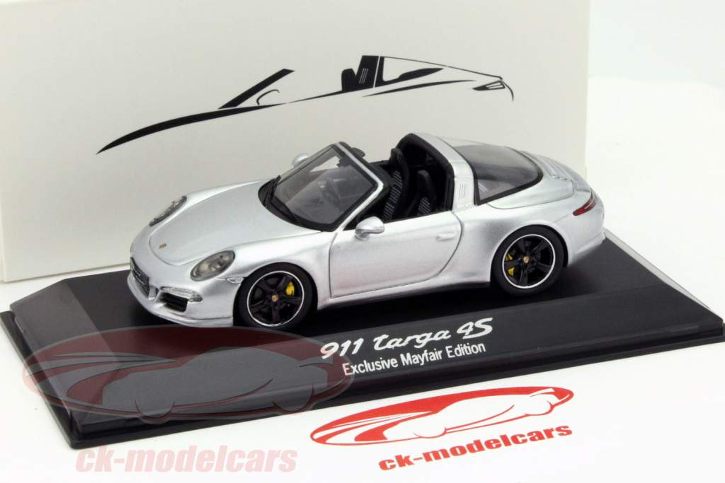 Porsche 911 Targa 4S silver 1:43 Spark