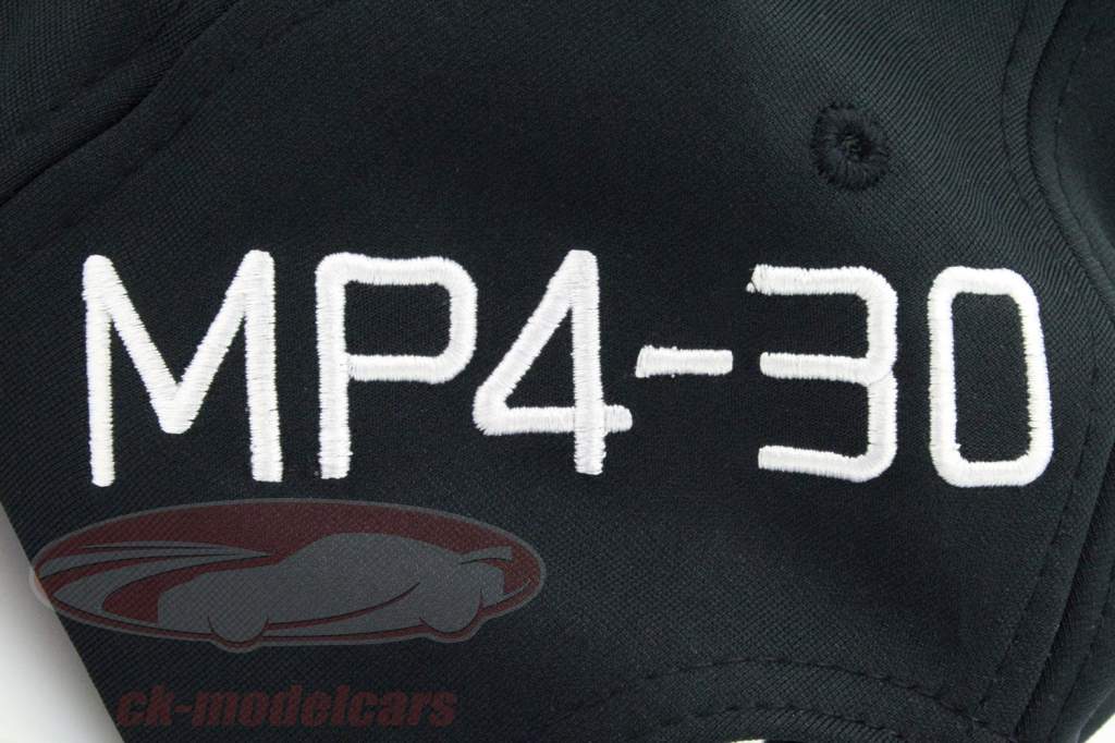 迈凯轮 本田车队 弧顶赛车帽 一级方程式 2015年 黑/白色