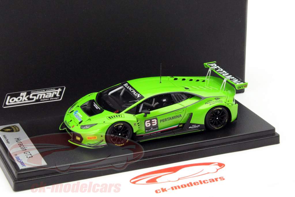 LookSmart 1:43 Lamborghini Huracan GT3 #63 green LS448 model