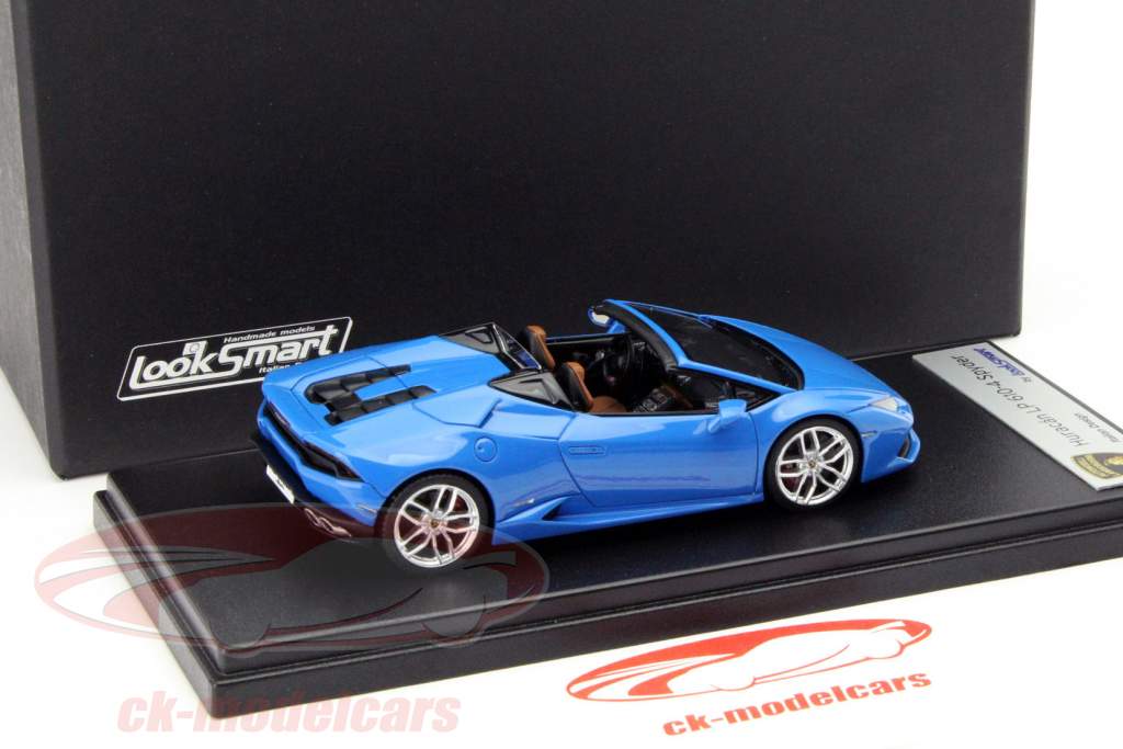 兰博基尼 乌拉坎LP610-4 Spyder 蓝色 1:43 LookSmart