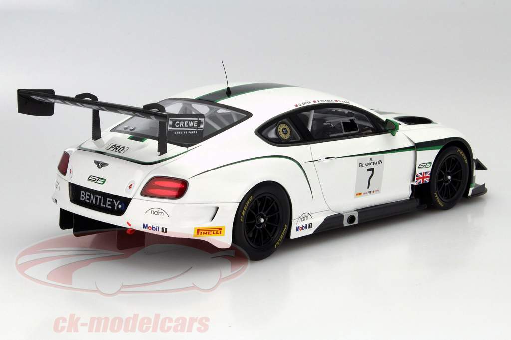 Bentley GT3 #7 ウィナー Blancpain GT Silverstone 2014 Smith, Meyrick, Kane 1:18 TrueScale