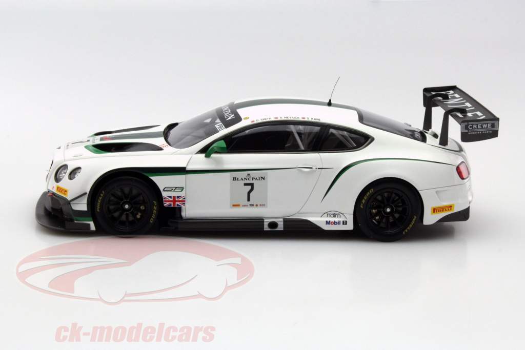 Bentley GT3 #7 ウィナー Blancpain GT Silverstone 2014 Smith, Meyrick, Kane 1:18 TrueScale