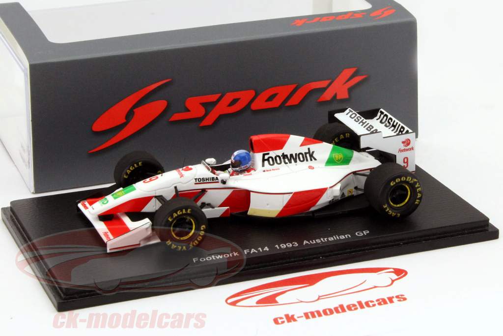 スパーク1/43 Footwork FA14 Spark 1:43 Derek Warwick Footwork FA14 #9 Australia GP