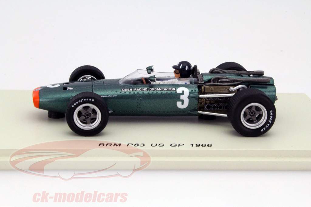Graham Hill BRM P83 #3 米国 GP フォーミュラ 1 1966 1:43 Spark