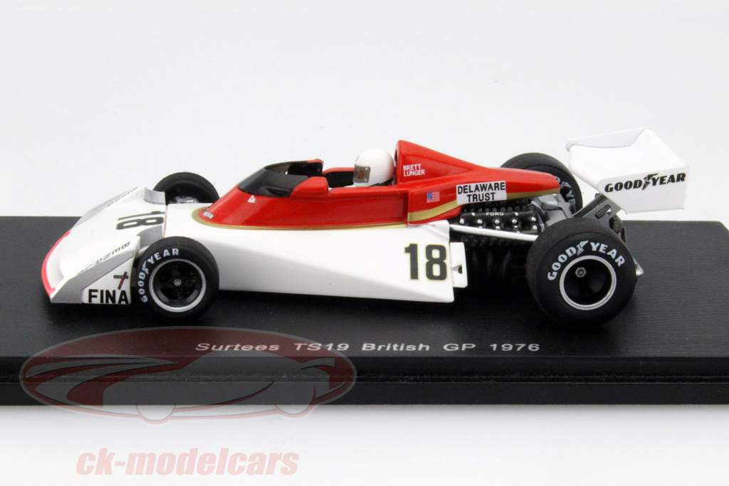 ミニカー Spark 1/43 Surtees TS19 1976 British Spark 1/43 Surtees TS19 1976 F1 British GP Diecast Model Car