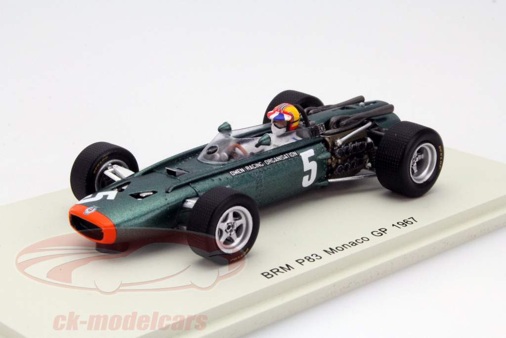 Mike Spence BRM P83 #5 モナコ GP フォーミュラ 1 1967 1:43 Spark