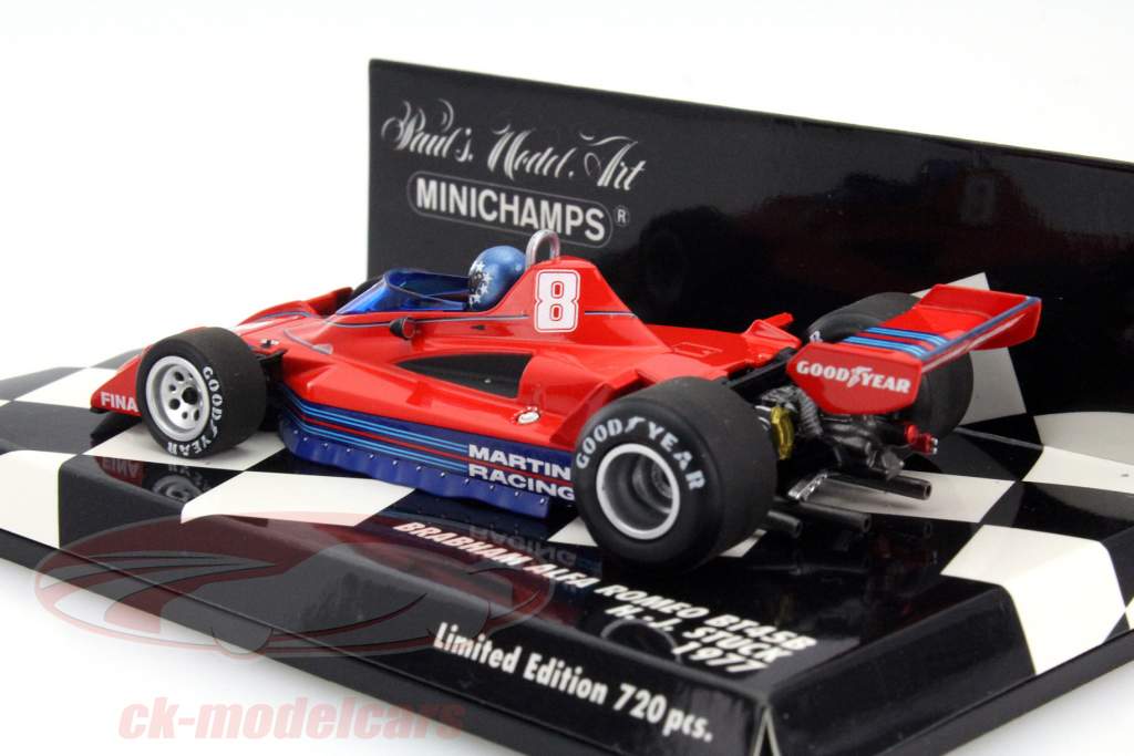 Hans-Joachim Stuck Brabham BT45B #8 Fórmula 1 1977 1:43 Minichamps