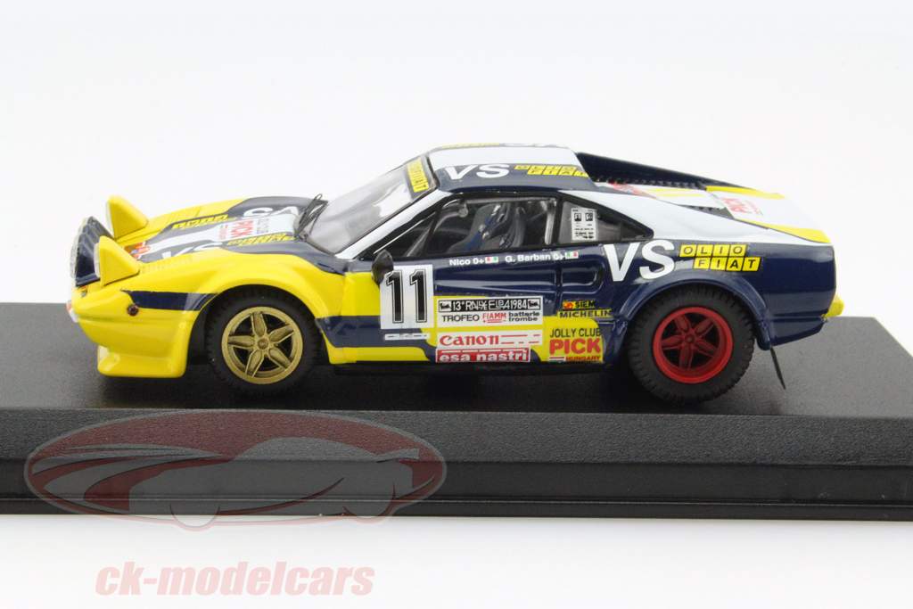 Ferrari 308 GTB #11 Rally Isola d'Elba 1980 Nico, Barban 1:43 Model Best